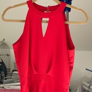 Red Halter Dress